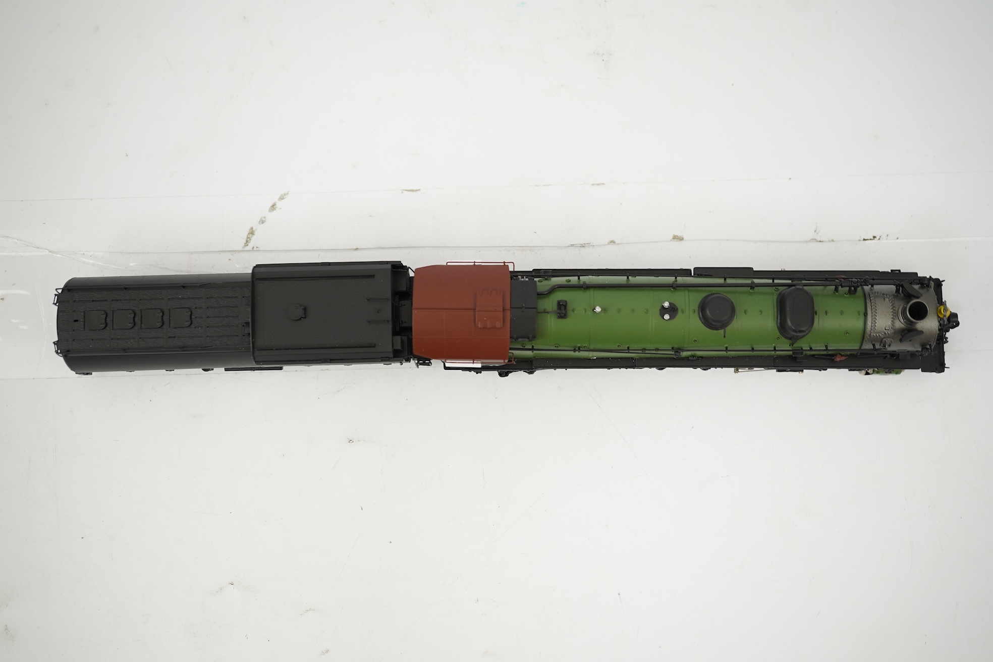 A boxed HO gauge Key Imports model of Southern Pacific Lines MT-5, 4376, 4-8-2 tender locomotive, powered for two rail operation.